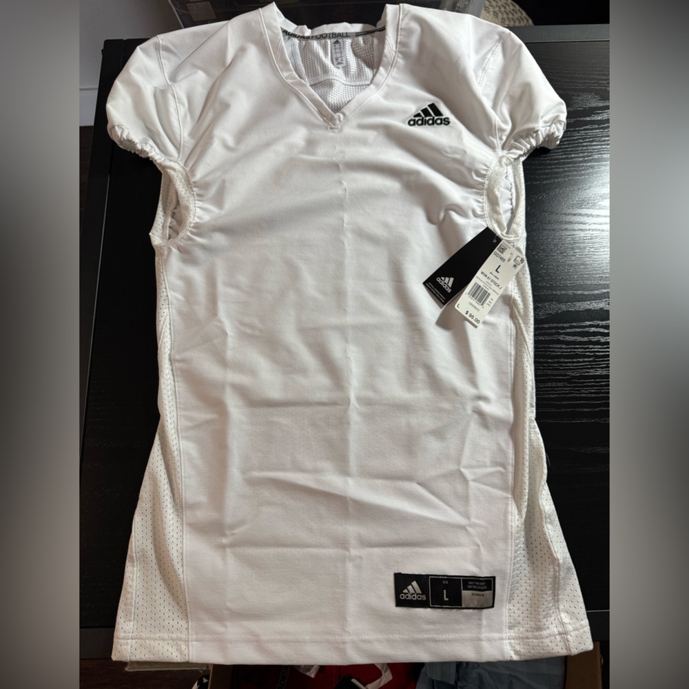 Adidas White American Football Practice Jersey size L